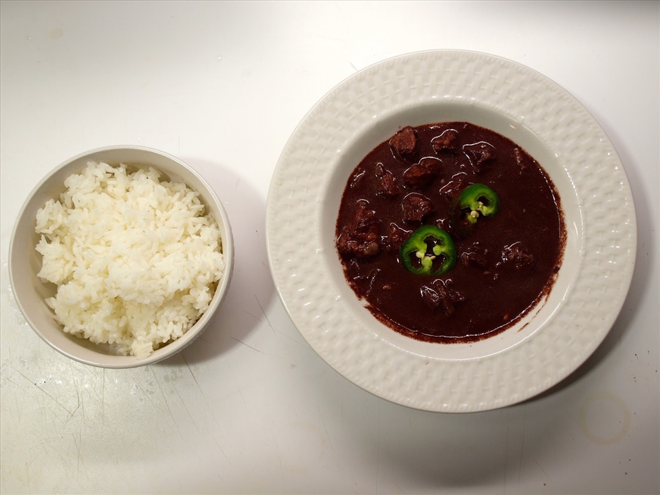 Serve with rice and peppers. Masarap!