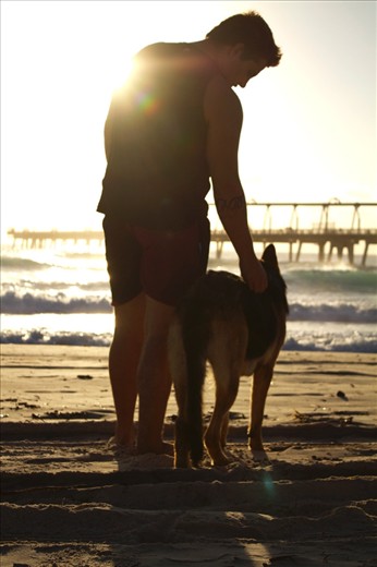 But for now it was just us, and the occasional surfer who glided into the water