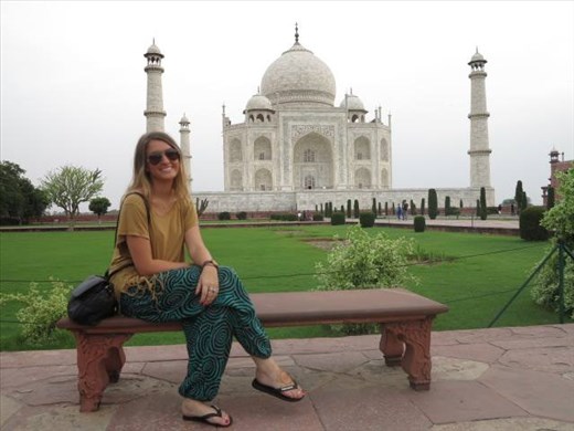 Myself at the Taj Mahal, Agra