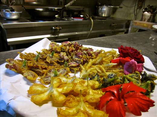 The Result: Crepe-Fried Flowers