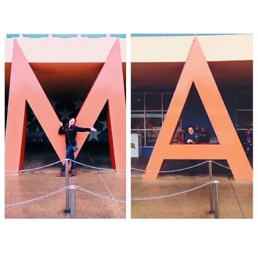 Via Instagram: Megan and Alyssa at the shuttle stop of our All Star: Movies Resort at Disneyworld.