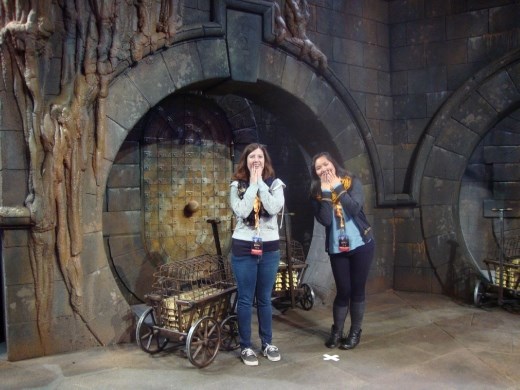 Super excited about the sneak peak at Gringotts Bank, Diagon Alley