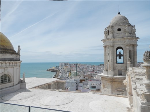(Cádiz) View of Cádiz Cathedral Bell Tower and Town