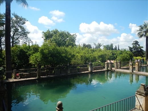 (Córdoba) Garden Pond of Alcázar de los Reyes Cristianos