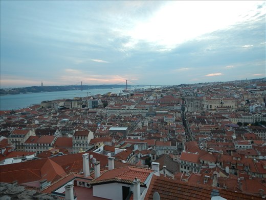 (Lisbon) View of Bairro Alto Neighbourhood from Castelo de São Jorge