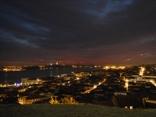 (Lisbon) View of Bairro Alto at Night