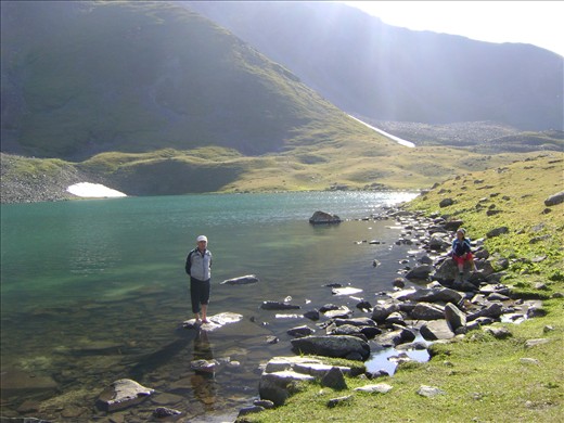 lake on the top of mountain