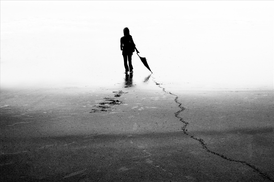 Forever Lost - She is waiting for something at the Beach of Cox's Bazaar