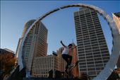 Skateboarders bring the tricks and youthfulness to Hart Plaza, Detroit.: by atwood12, Views[255]