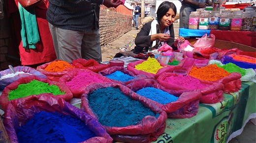 'Abir' being prepared for Holi Festival 