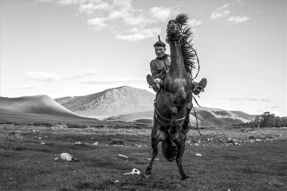 True pride of a horseman comes from his ability to break, train, and ride his horses. Here, one of the younger horsemen, Jaggi, shows off his skills before he rides off in search of a sheep for evening dinner. Jaggi is not only skilled at riding the horses, but he is also in the process of becoming a vet so he can better care for his herd and the animals near his family. He had to put his education on hold for a few years because tuition costs were so great compared to the income he was making as a horseman. However, during this trip, the guest decided to collectively fund a scholarship to get him back to his studies. He will graduate 2016.