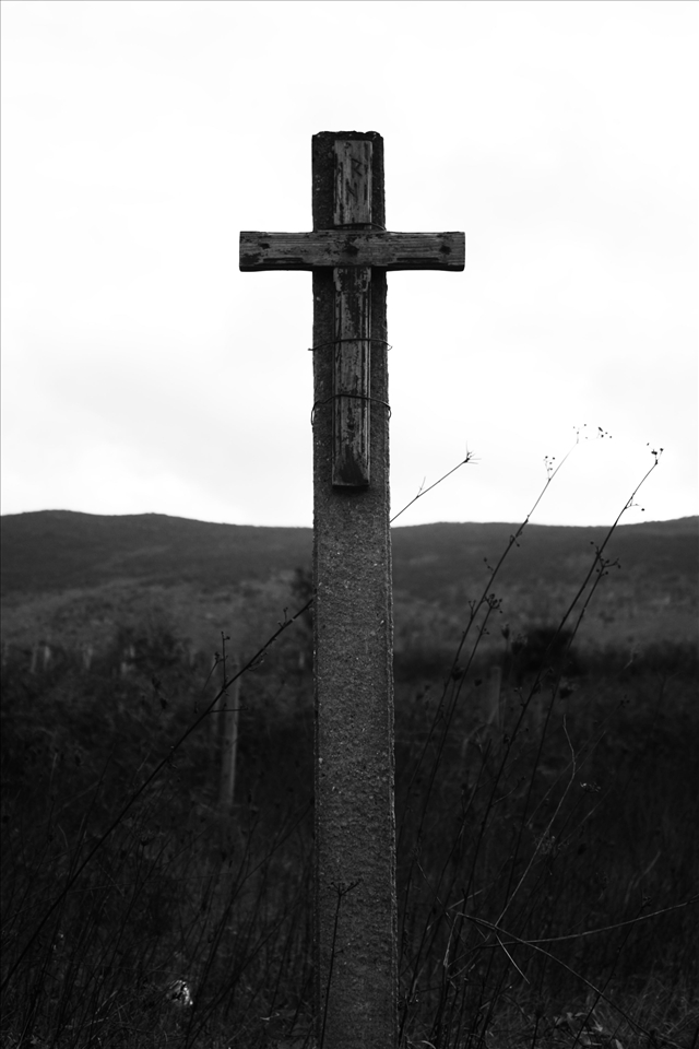A cross serves as a reminder of the Medjugorje’s protector