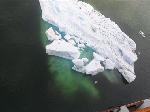 ice berg in the canada/alaskan waters