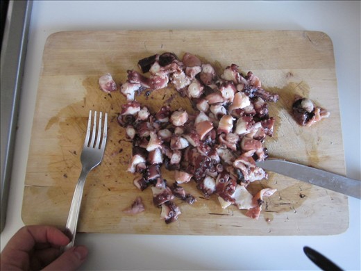 Chopping the octopus