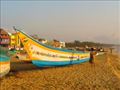 beautiful boats on the beach near Chennai, Mahabalipuram: by avalyn, Views[764]