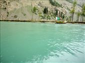boat with Pakistani flag on a lake: by awais, Views[460]