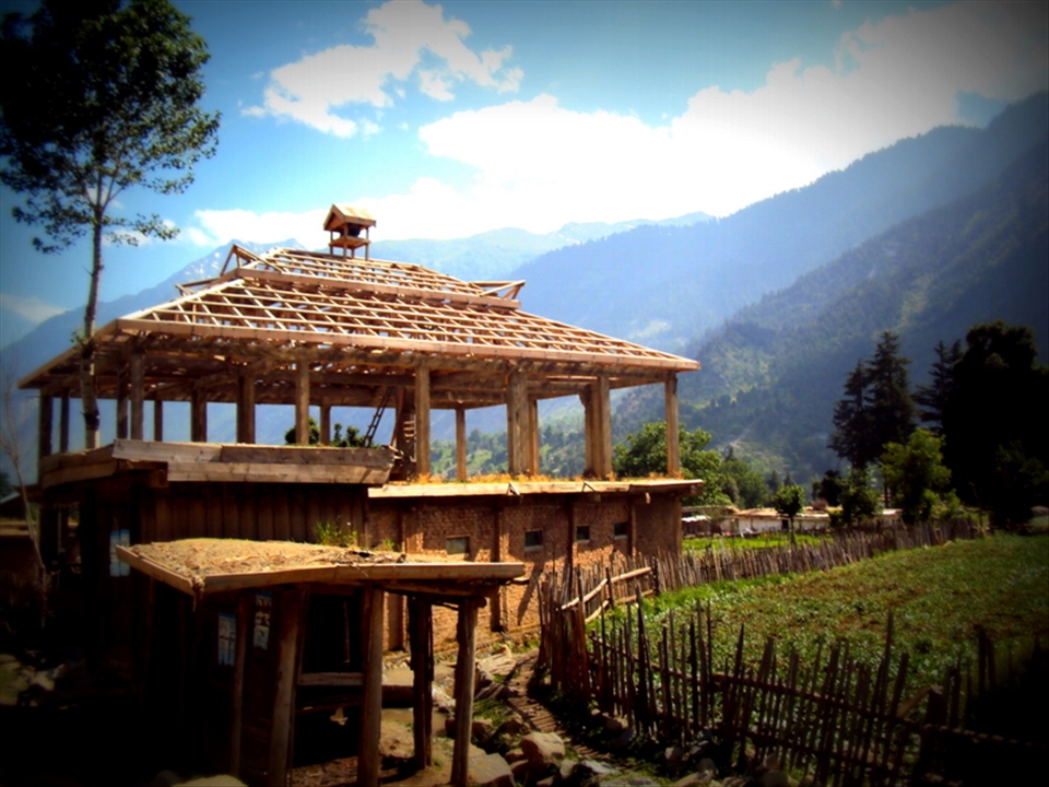 house building in progress