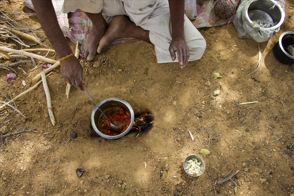 The only sounds to be heard for days were the smooth bubbling of chai or curry. 