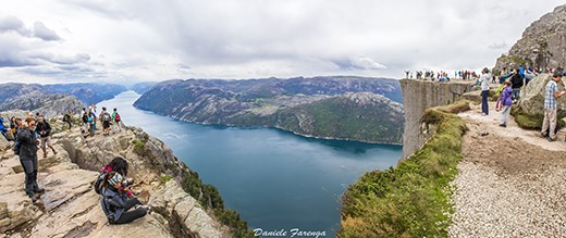 Preikestolen View after a 2 hours climbing for reach the top of the rock