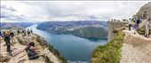 Preikestolen View after a 2 hours climbing for reach the top of the rock: by awesometraveller, Views[377]