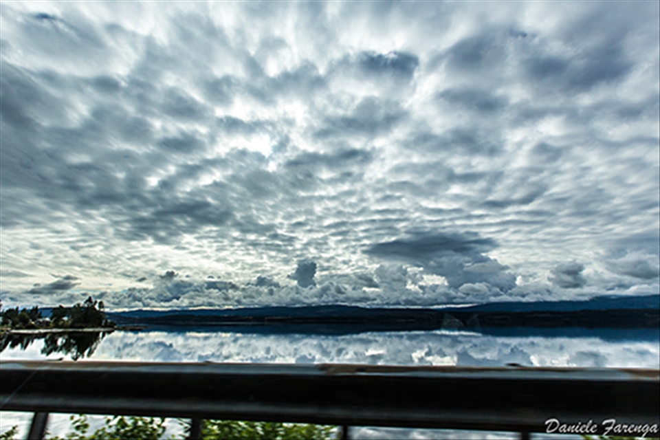 23.30, light night sky of the north road in the summer time