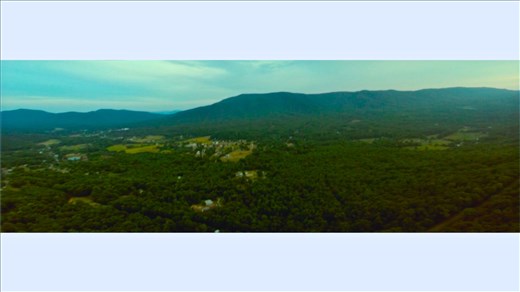 Aerial Shot of The Mountains In Roanoke,Virginia
