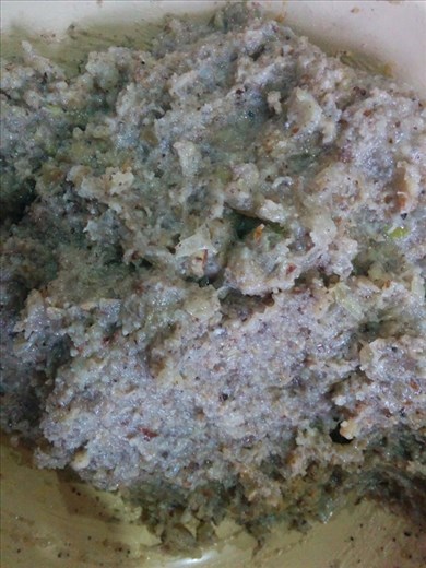 Grinded stuffing