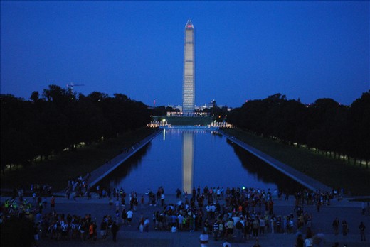 i have taken this picture in Lincoln Memorial in evening time