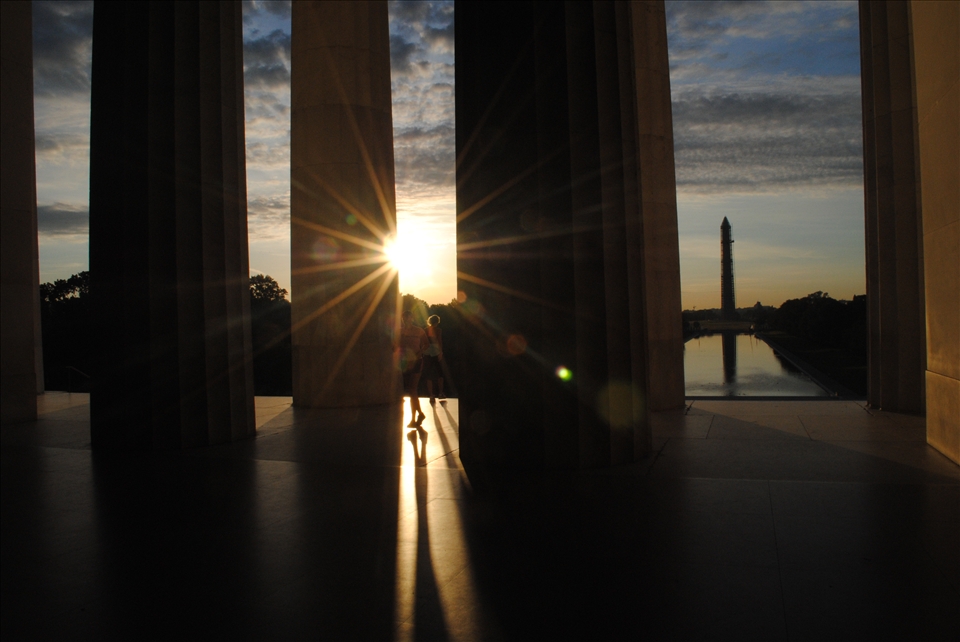 i have taken this picture in Lincoln Memorial in morning time