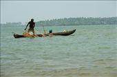 While one manned the boat the other swim with the nets the cover the range need to capture fishes in the region. Such was their efficiency and that in just a hour, abundant of estuarine swimming fishes like mackerels are caught. With a view of conservation status, this is a sustainable method of fishing the nets are specially created in a way juveniles are able to swim through.: by azrryy, Views[404]