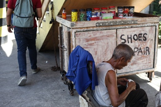 an old forgotten Shoe repair man