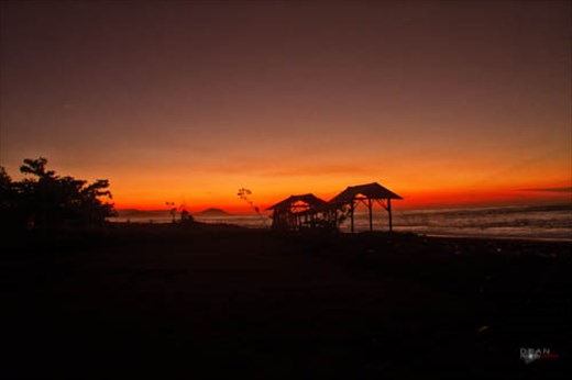 Sunset on east  Bali