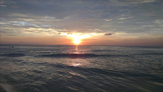 Beautiful sunset at Kuta