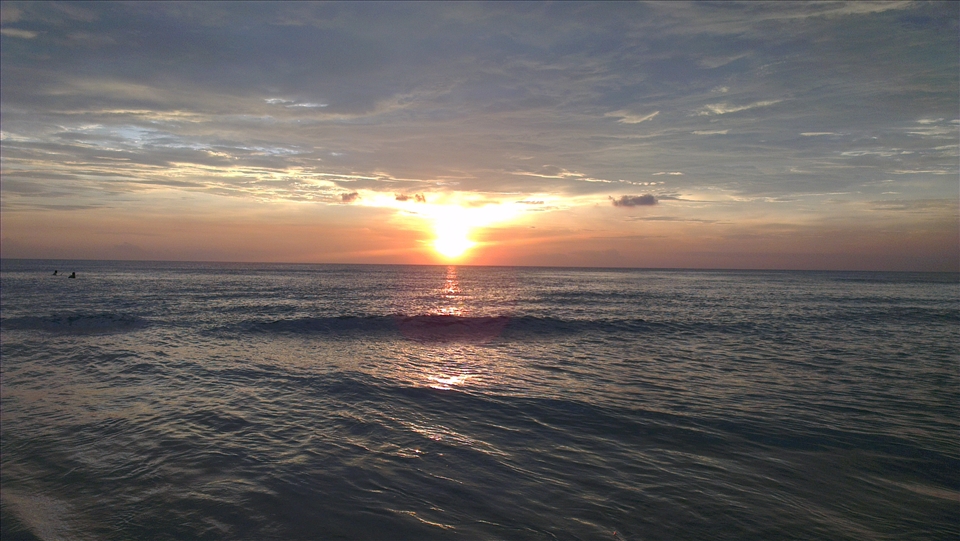 Beautiful sunset at Kuta
