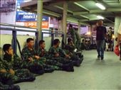 I had been at the monorail station opposite the protest site for about 3 or 4 hours. It was sunrise and commuters were going to work.  The soldiers had arrived about an hour before I did.: by bardoo100, Views[192]