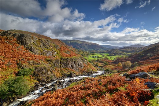 Looking back on the Valley of Grasmere