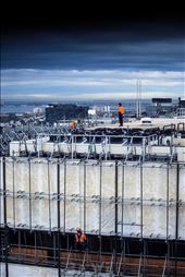 the workers on a Melbourne deconstruction job in Melbourne CBD.: by be_will, Views[256]