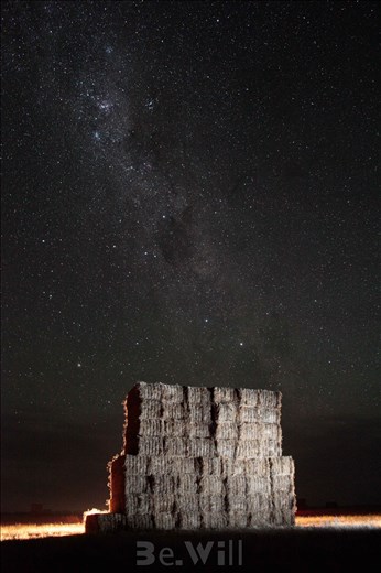 Ararat, Regional Victoria, hay season. Collection and selling of hay
