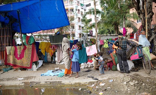 Portable homes - homeless with their smile and hopes