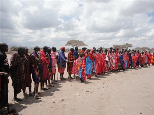 Finally arrived and had to be greeted traditionally