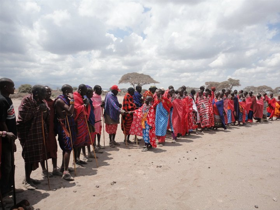 Finally arrived and had to be greeted traditionally