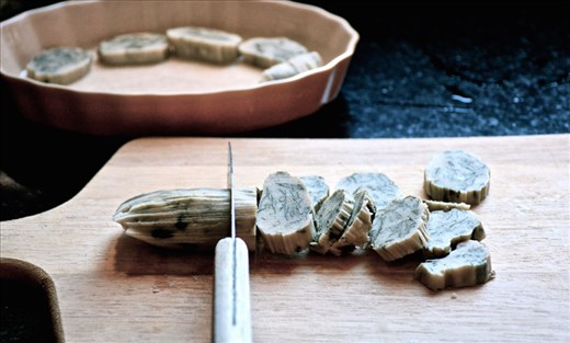Slicing the tamalitos