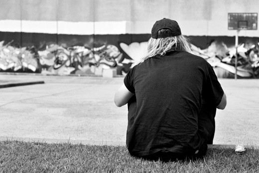 taking a break from basketball... admiring the scenery and rolling a cigarette 