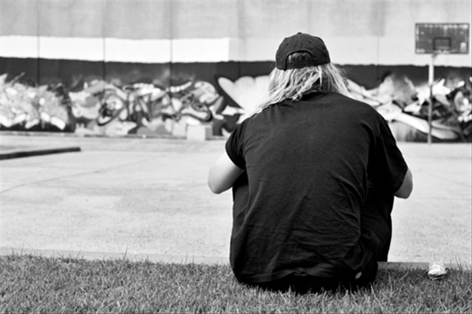 taking a break from basketball... admiring the scenery and rolling a cigarette 