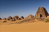 Emerging from the desert sands, the pyramids of Meroe: by becstar, Views[924]