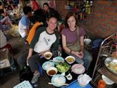 Enjoying Bun cha in spring 2010 - I'm the one in the green & white Madhatters shirt. : by beerbadger08, Views[266]
