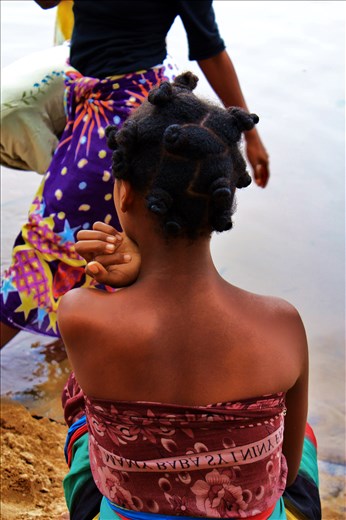 Beautiful woman in Madagascar.