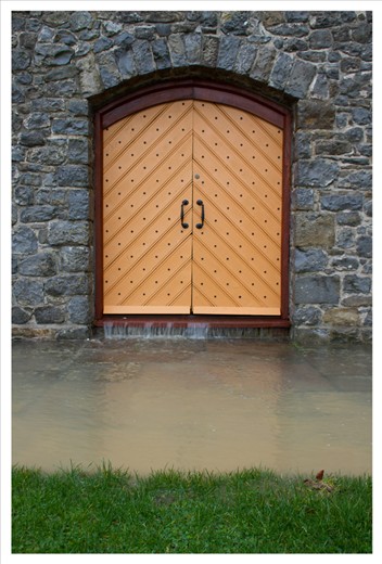 Sadly, the water got into some houses at the bottom of the hill