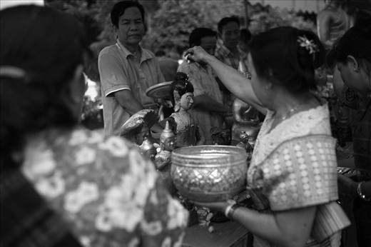 Also the statues are being washed by the help of flowers and perfumed water 