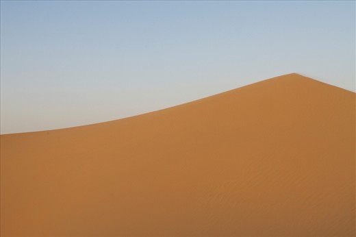 Sand dunes make up the vast majority of the Arabian desert and they are quite often all that you can see